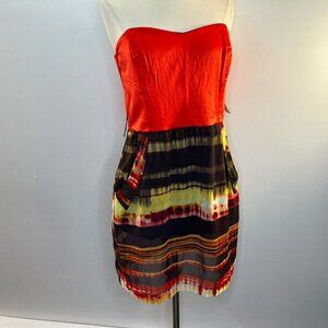 TEEZE ME Women's Coral Strapless Dress - Juniors Size 13 - NWT $69